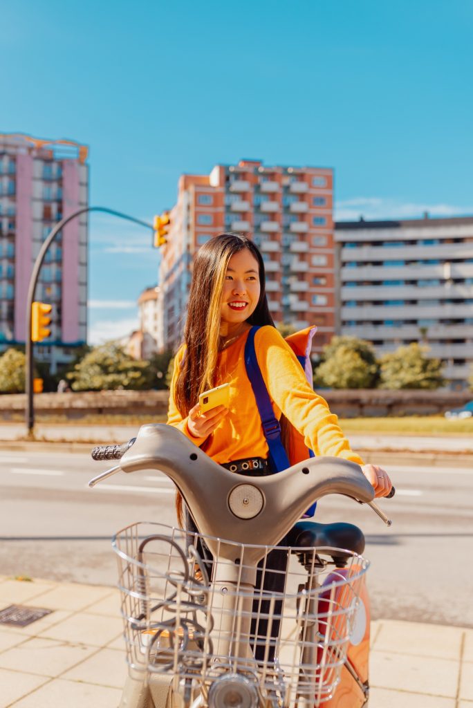 portrait of chinese tourist woman